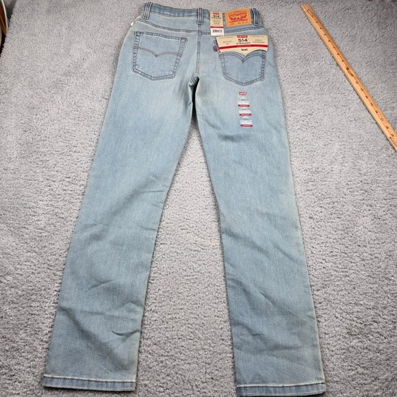 Levis 514 Straight Fit Performance Jeans Boys Size 16 Reg 28x30 Flex Stretch - Picture 7 of 11